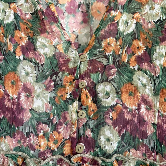 Zara Women’s Floral Midi Dress with Long Sleeves size XS - Picture 8 of 11